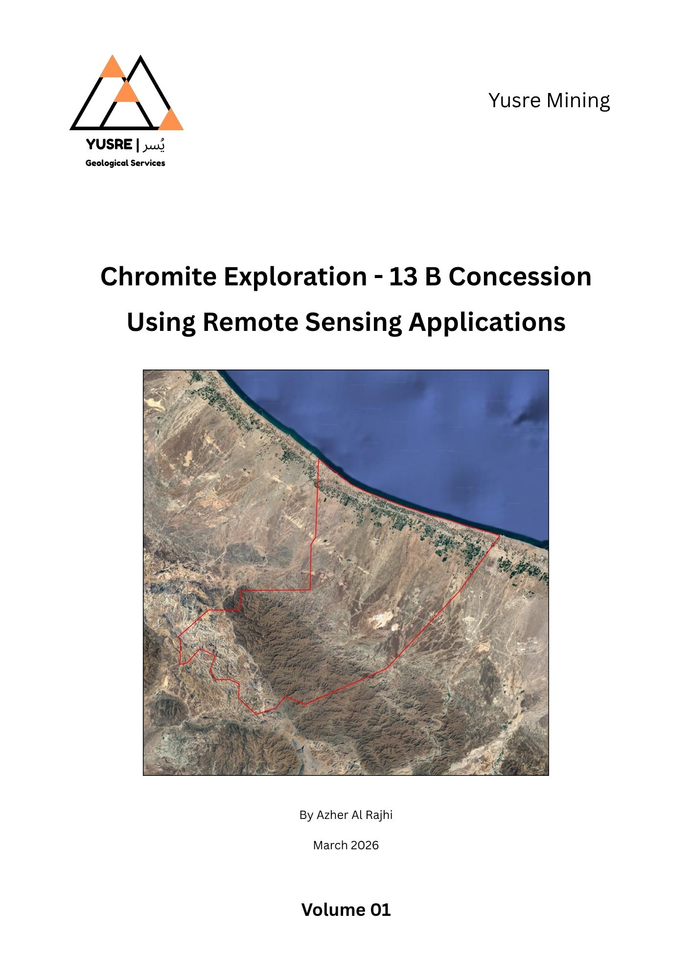 Request: Chromite Exploration Data – Remote Sensing Analysis – Concession 13B