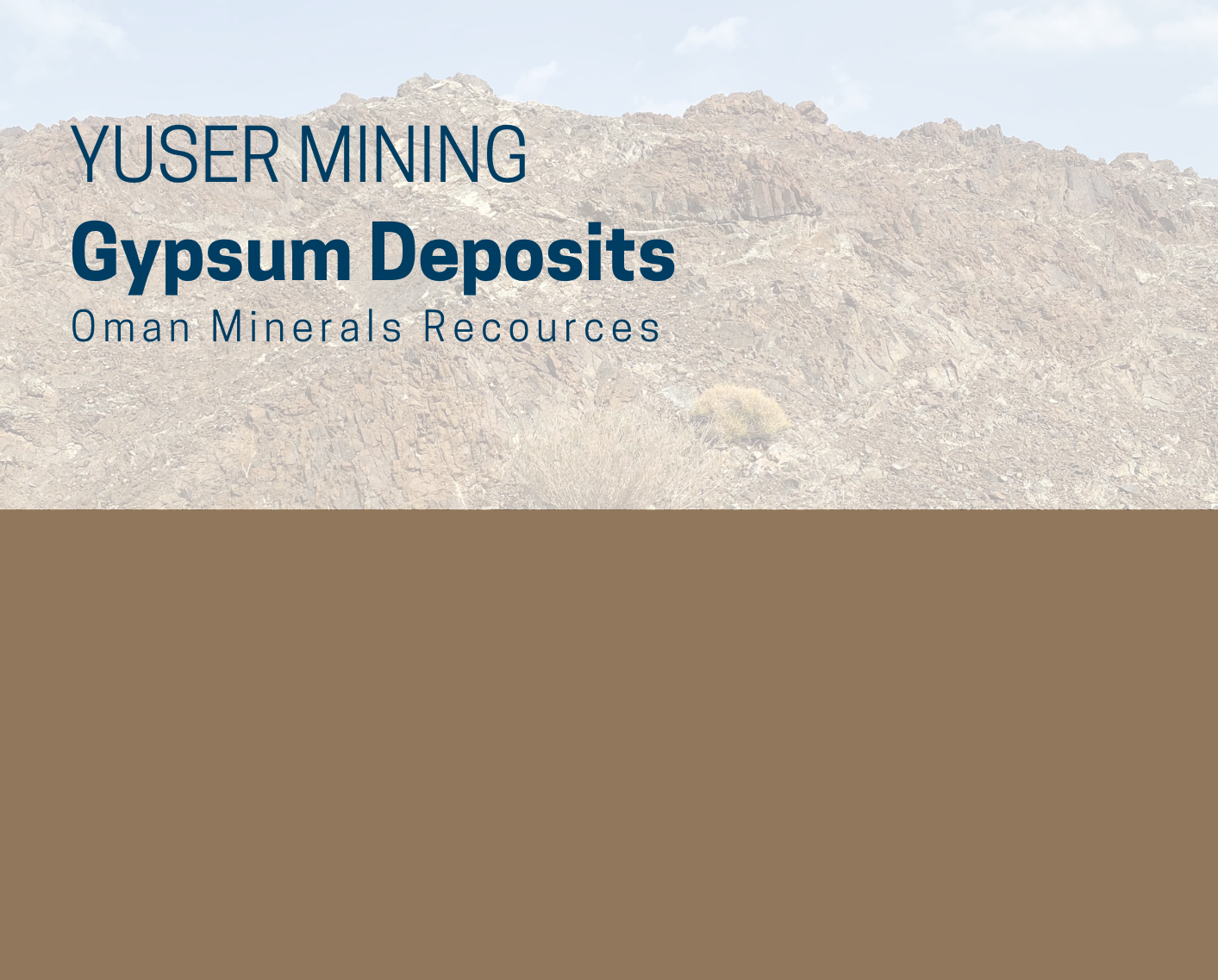 Gypsum Deposits, Oman