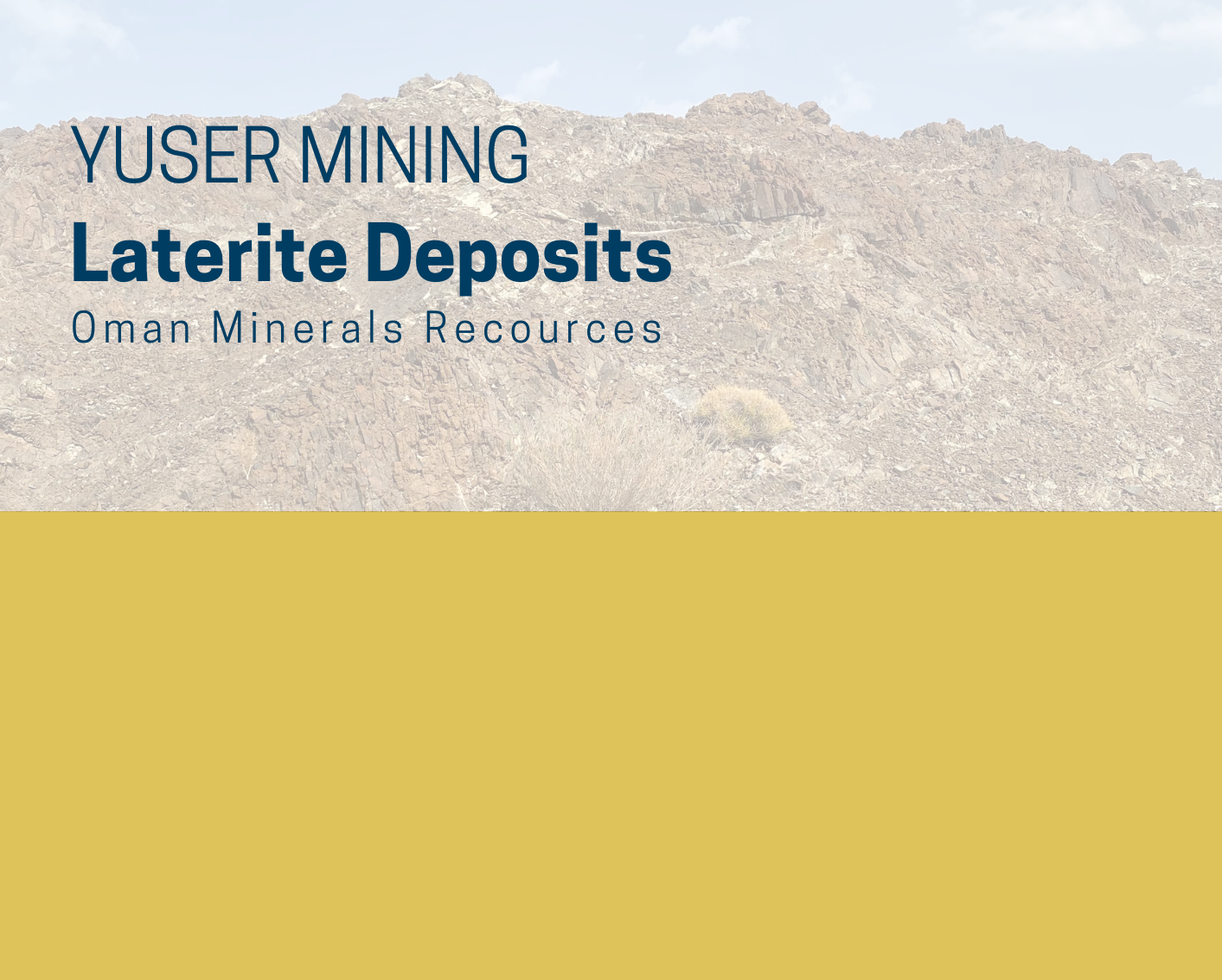 Laterite Deposits, Oman