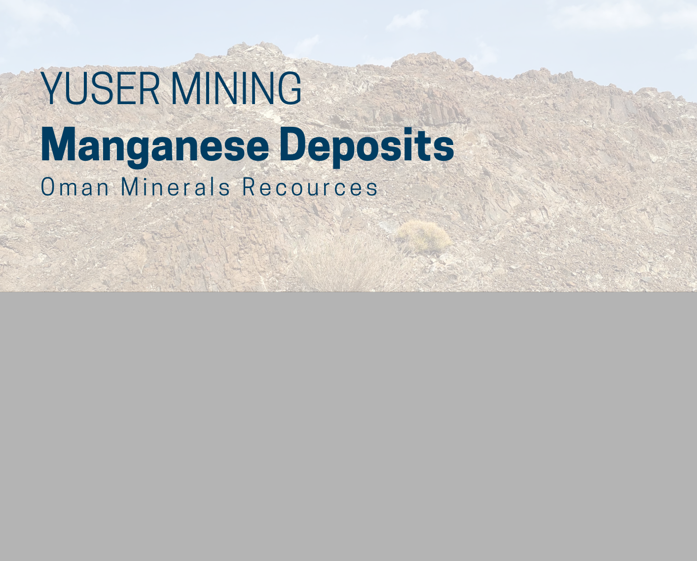 Manganese Deposits, Oman